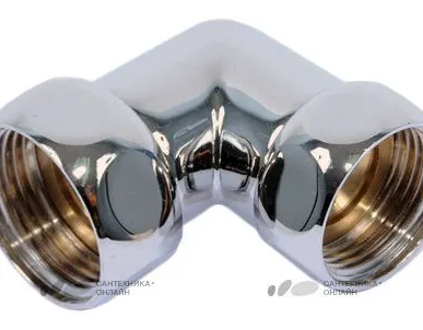 фото Соединение угловое г/г 3/4"х1" хром Luxon 740SCH1005
