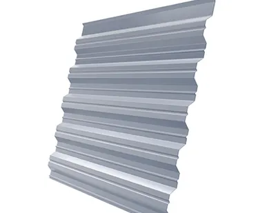 фото Профнастил НС-35 0,4 RAL 9006 бело-алюминиевый 2 м