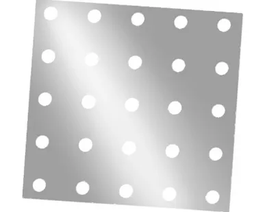фото Перфорированная панель / Перфорированный стальной лист 1000х1250 мм, толщина 0.7 мм