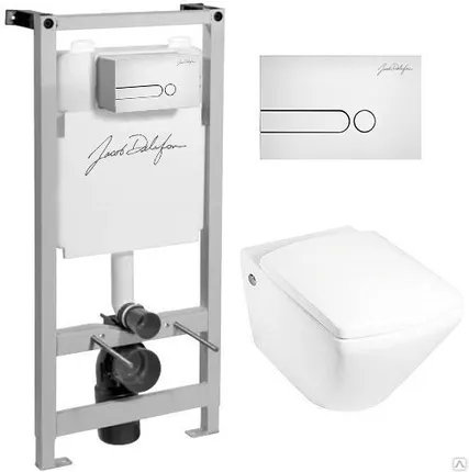 Фото №0 Комплект Jacob Delafon Escale E5504-NF+E1306-00+E4326-00(белая) Jacob Delaf
