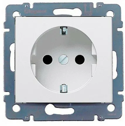 Фото №0 Механизм розетки 1-м unica top б/з з/ш белый