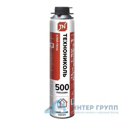Фото №0 Клей-пена ТЕХНОНИКОЛЬ 500 PROFESSIONAL универсальный