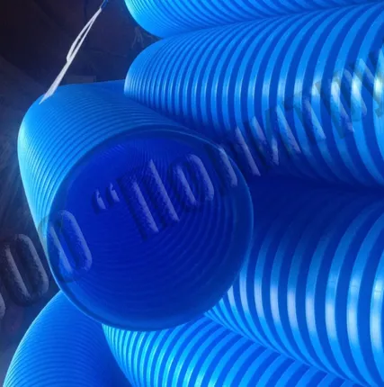 Фото №0 Трубы гофрированные дренажные Sn4-Sn16, D90-200