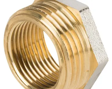 фото Футорка латунная, наружная/внутренняя резьба, 3/4"x1/2"