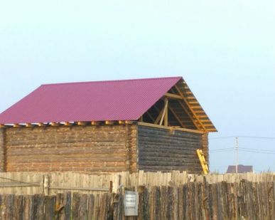 фото Строительство крыши из профнастила