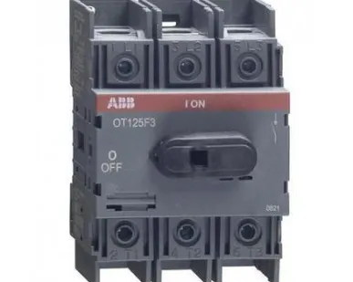 фото Рубильник без ручки OT125F3 3п 125А 400/750В AC/DC IP20 ABB