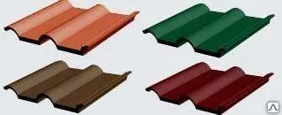 фото Черепица полимер-песчаная размер 390х310х10мм