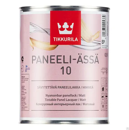 Фото №0 Лак полуматовый для дерева Панели Ясса 20 - Paneeli Assa Tikkurila, 0,9 л