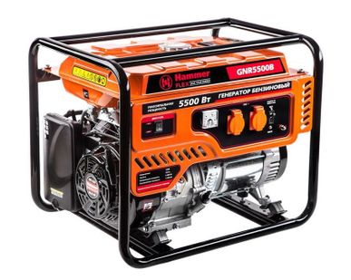 фото Генератор бензиновый Hammer Flex GNR5500В, 5,5КВт 220В 50Гц бак25л, непр.9ч