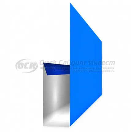 Фото №0 Финишная планка (сайдинг корабельная рейка) RAL 5005 (Синий)