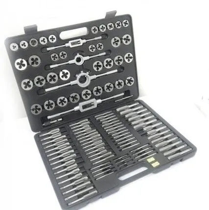 Фото №0 Набор метчиков и плашек 110пр. (метрич.) в пласт. кейсе FORSAGE