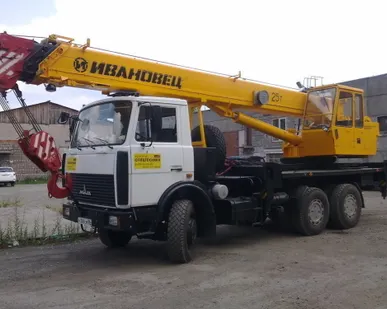 фото Аренда автокрана Маз 25 тонн