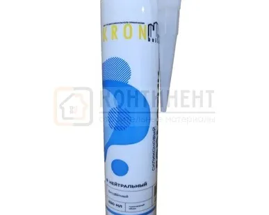 фото Герметик KRONbuild силиконовый нейтральный бесцветный 280мл