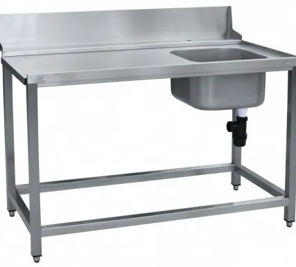 Фото №1 Стол предмоечный СПМП-7-4 для туннельных посудомоечных машин МПТ без душирующего устройства