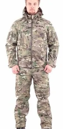 Фото №0 Тактический демисезонный костюм Softshell на флисе (мультикам)