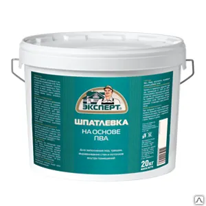 фото Шпаклевка на основе ПВА Эксперт для внут. работ 1,5 кг
