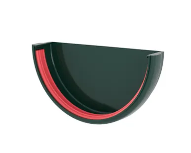 фото Заглушка желоба универсальная ПВХ Grand Line зелёный (RAL 6005)