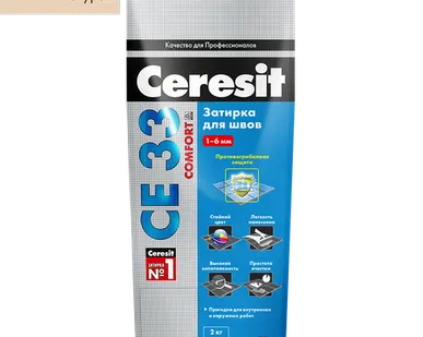 фото Затирка Ceresit CE 33 Super натура 2 кг