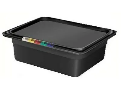 Фото №0 Гастроемкость 1/2 h=100 п/п черная Рестола (без крышки)