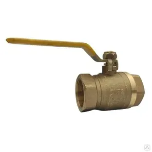 Фото №0 Кран латунный шаровой, ВЗЗА газовый 11Б27п Ду 15 Ру 16, муфта-муфта, рычаг