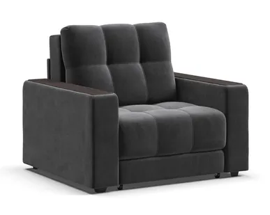 фото Кресло-кровать BOSS 2.0 велюр Monolit серый