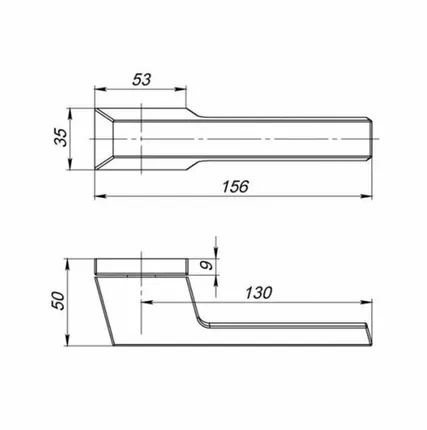 Фото №0 Дверные и межкомнатые ручки Armadillo BRICK UCS BL-26 Черный 41131