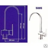 Фото №0 МИКС ЭНД ФИКС 5005 Смеситель для кухни Флеш одноручный (картридж d=40мм)