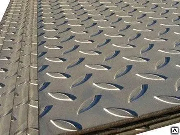 Фото №0 Лист рифленый ромб 4мм Ст3пс