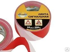 фото Сигнальная лента 50ммх200м AVIORA красно-белая 302-011