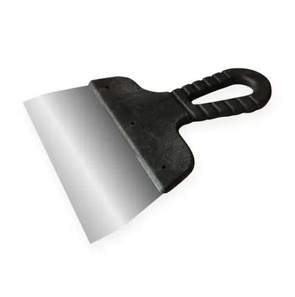 Фото №0 Шпатель фасадный Мастер 150мм 0.4мм нерж. сталь пласт. рук.