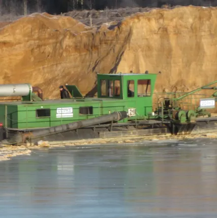 Фото №1 Земснаряд Doepke, для добычи песка и гравия. Аренда земснарядов.