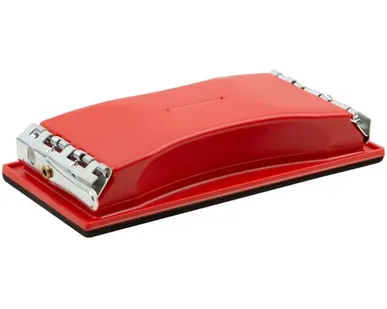 фото Держатель для нажд.бум., пластик.с мет.прижимом, красный 210 х 105 мм