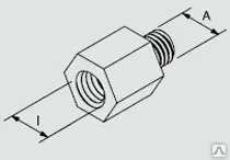 фото Переходник М 6/М 8 резьбовой RD