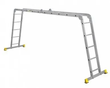 фото Лестница четырехсекционная шарнирная Алюмет Т4 455 АЛЮМЕТ