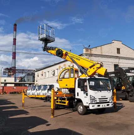 Фото №3 Автовышка VIGRUS GKS28 на шасси ISUZU 4Х2 дв 94kw, высота подъёма 28м