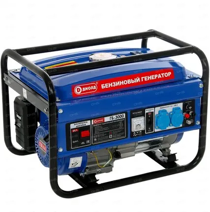 Фото №0 Аренда Генератор бензиновый, Диолд, ГБ-3000, 3 кВт, ручной стартер