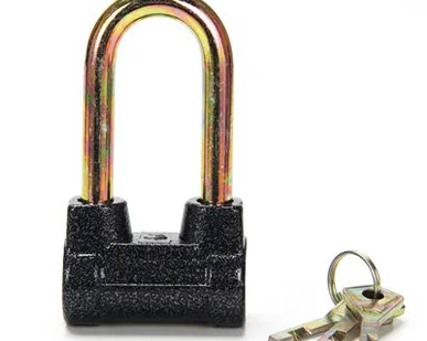 фото Замок навесной алюминий 3 кл. удлин. дужка