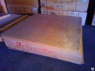 Фото №0 Фанера 20 мм 2/4 шлифованная с 2-х сторон. 1525х1525мм ГОСТ 3916.1-96, лист