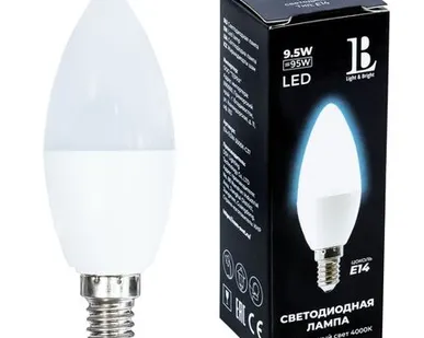 фото Светодиодная лампа L&B 9W 950Lm 4000K E14 E14-9,5W-4000К-C37