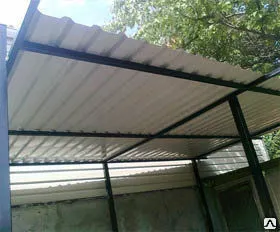 фото Козырек из профностила