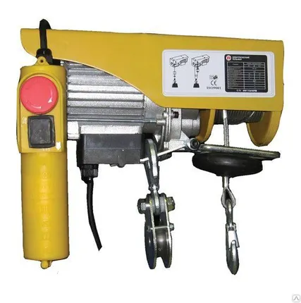 Фото №0 Тельфер электрический Калибр ЭТФ- 500 П (1020Вт, 250кг/12м, 500кг/6м)