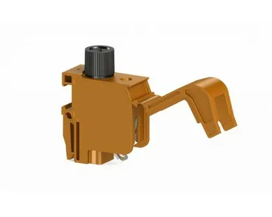 фото Klemsan Клеммник для трансформатора, с держ. предохранителя (5х20), винт.зажим, 4 мм.кв., (оранжевый); TRV 4S