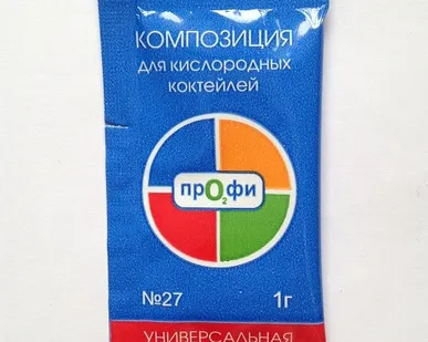 фото Продукт Яичный сухой для приготовления кислородных коктейлей, саше по 1гр