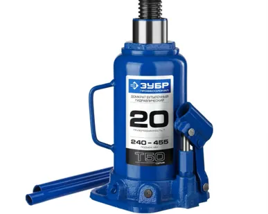 фото Гидравлический бутылочный домкрат ЗУБР Профессионал T50 (20т, 240-455мм)
