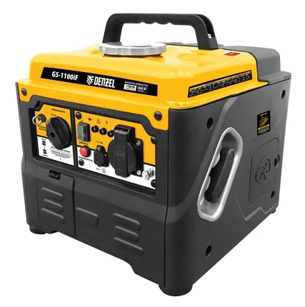 Фото №0 Генератор инверторный бензиновый 94706 Denzel GS-1100iF, 1.1 кВт, 220 В, ручной старт