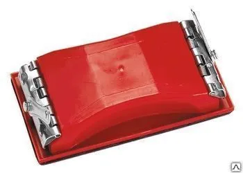 фото Брусок для шлифования 210 х 105 мм, пласт. с зажимом