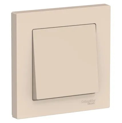 Фото №0 Выключатель 1-кл. СП AtlasDesign 10А IP20 (сх. 1) 10AX в сборе беж. SchE ATN000212