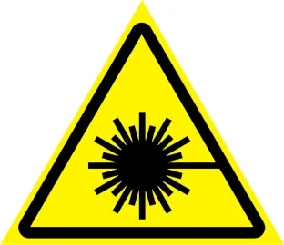 фото Наклейка "Опасность, лазерное излучение"