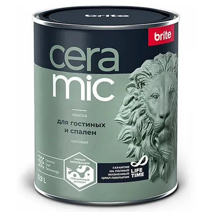 Фото №0 Brite Ceramic / Брайт Керамик краска для гостиных и спален