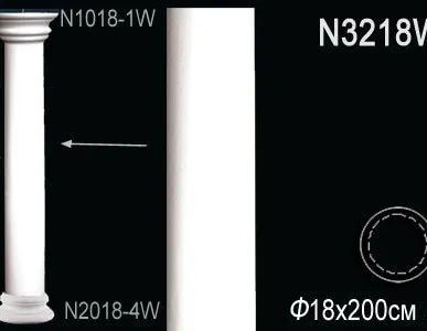 фото Колонна в комплекте Perfekt (N3318-W + N1018-1W + N2018-4W)